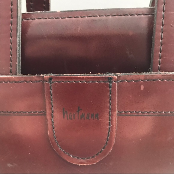 Hartmann Leather Vintage Mahogany Document Executive Briefcase 1940’s Lawyer - Picture 2 of 15